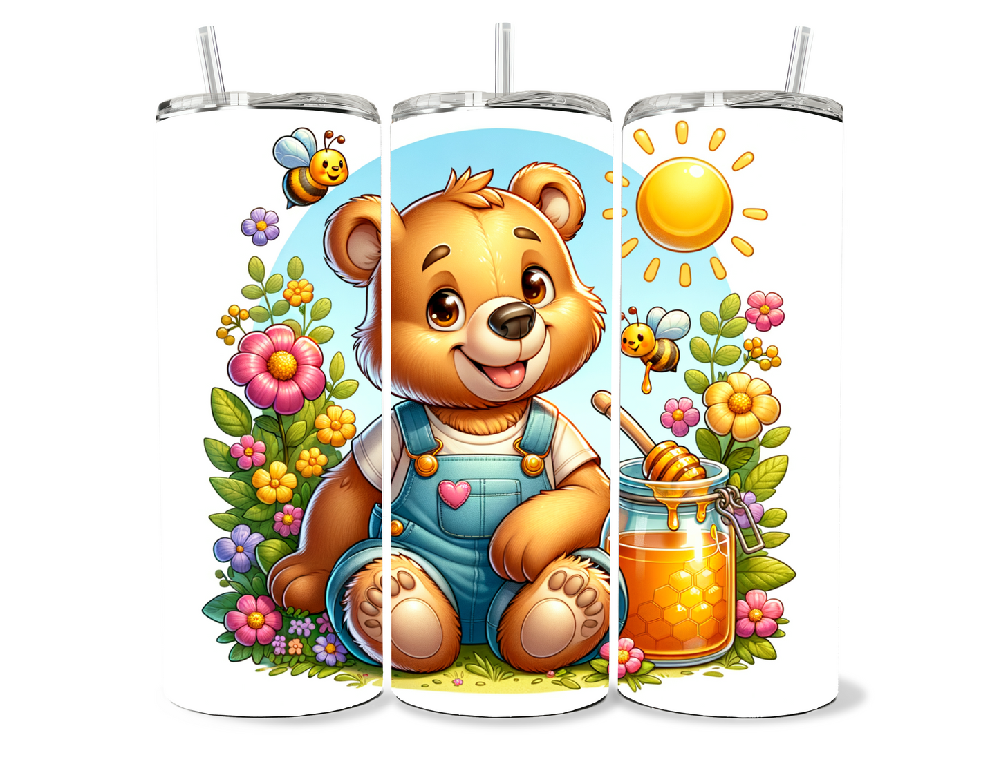 Bear and Honey Tumbler