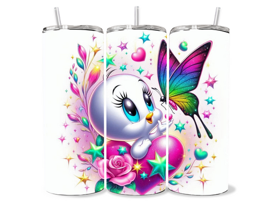 Bird and Butterfly Tumbler