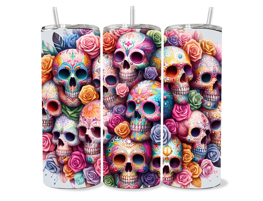 Sugar Skull Tumbler