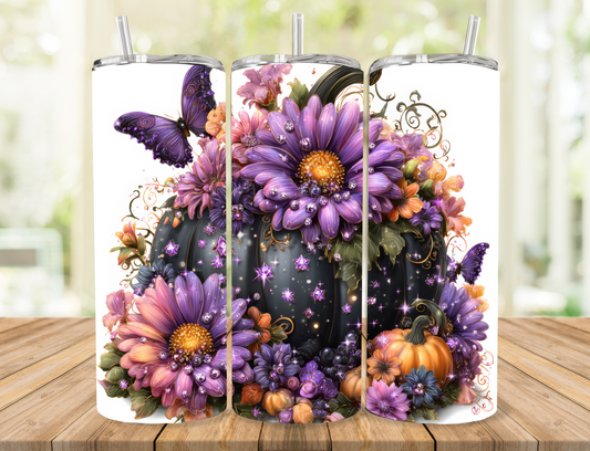 Pumpkin and Flowers