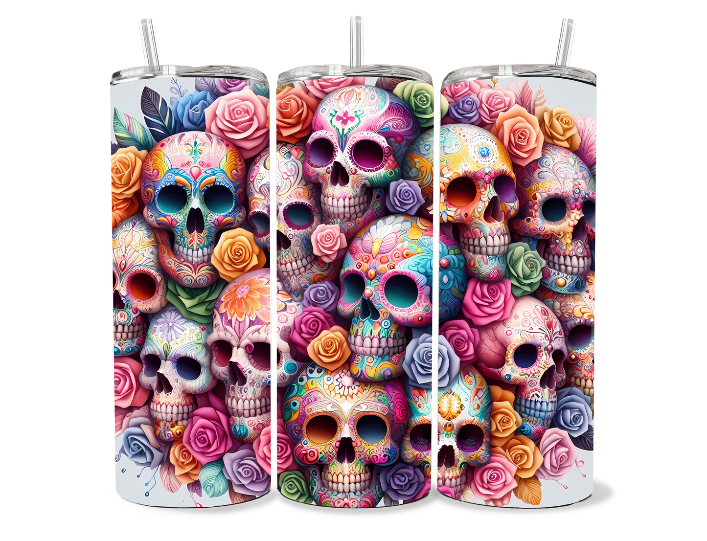Sugar Skull Tumbler