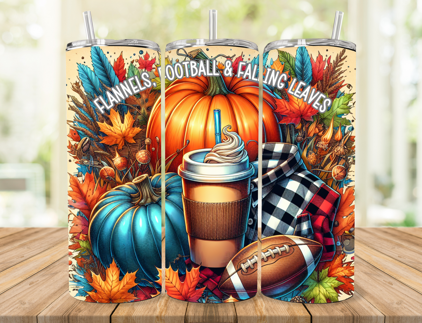 Flannels Football and Leaves