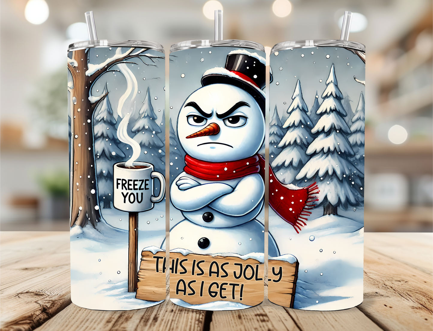 Grumpy Snowman