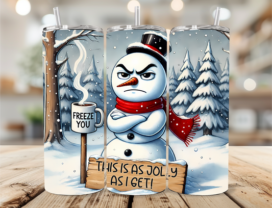 Grumpy Snowman